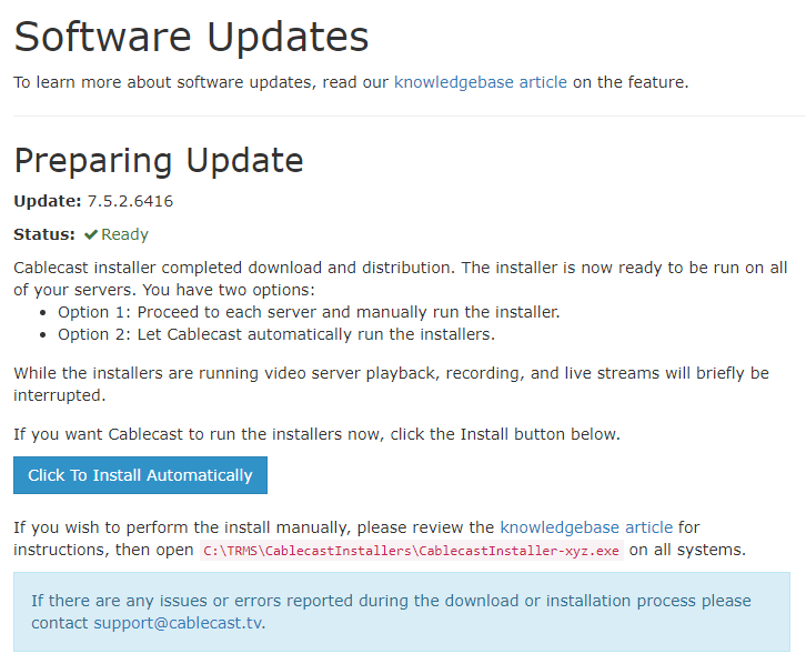 Software Updates